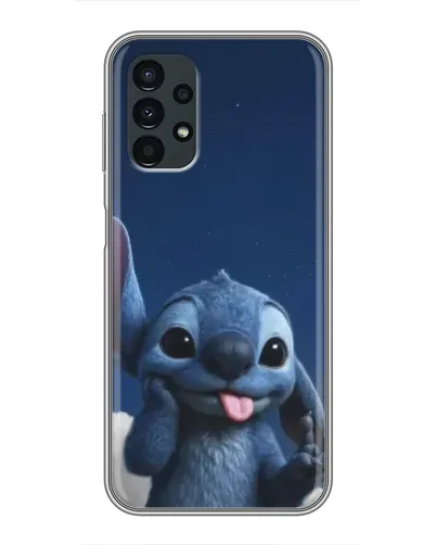 Чехол для Samsung Galaxy A13 (4G) с картинкой «Стич в облаках»