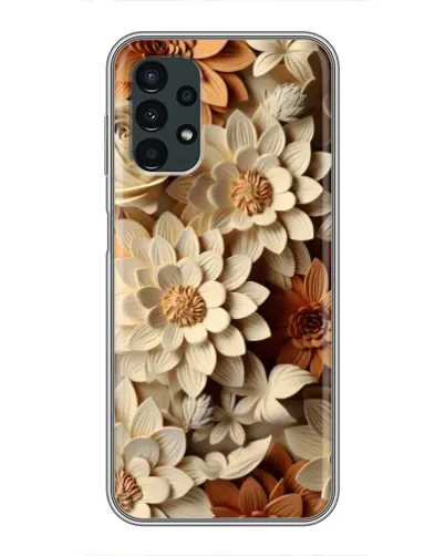 Чехол для Samsung Galaxy A13 (4G) с картинкой «Бежевый флористический декор» Чехол для Samsung Galaxy A13 (4G) с картинкой «Бежевый флористический декор»