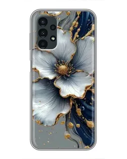 Чехол для Samsung Galaxy A13 (4G) с картинкой «Белый цветок и золотой флюид» Чехол для Samsung Galaxy A13 (4G) с картинкой «Белый цветок и золотой флюид»