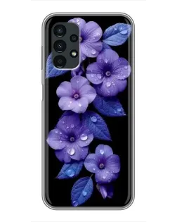 Чехол для Samsung Galaxy A13 (4G) с картинкой «Фиолетовые цветы с росою» Чехол для Samsung Galaxy A13 (4G) с картинкой «Фиолетовые цветы с росою»