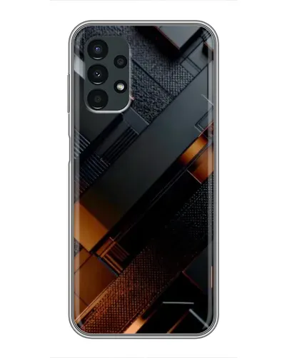 Чехол для Samsung Galaxy A13 (4G) с картинкой «Черные геометрические блоки» Чехол для Samsung Galaxy A13 (4G) с картинкой «Черные геометрические блоки»
