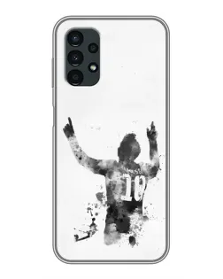 Чехол для Samsung Galaxy A13 (4G) с картинкой «Черно-белый силуэт Месси» Чехол для Samsung Galaxy A13 (4G) с картинкой «Черно-белый силуэт Месси»