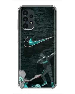 Чехол для Samsung Galaxy A13 (5G) с картинкой «Спортивный арт Nike»