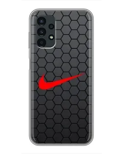 Чехол для Samsung Galaxy A13 (5G) с картинкой «Nike — карбоновая сетка»