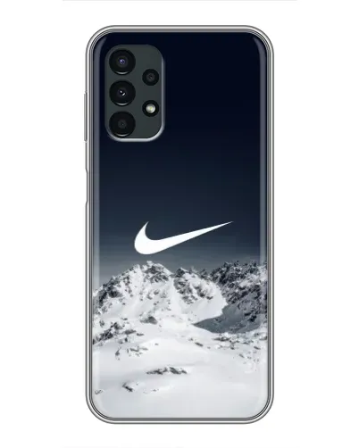 Чехол для Samsung Galaxy A13 (5G) с картинкой «Nike — зимние горы» Чехол для Samsung Galaxy A13 (5G) с картинкой «Nike — зимние горы»