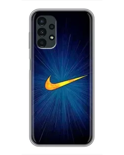 Чехол для Samsung Galaxy A13 (5G) с картинкой «Синий пульс Nike»