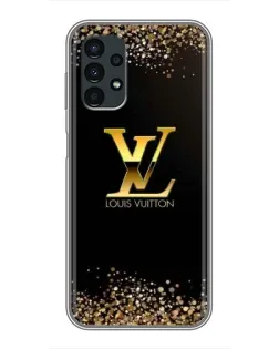 Чехол для Samsung Galaxy A13 (5G) с картинкой «LV — золотые искры»
