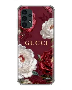 Чехол для Samsung Galaxy A13 (5G) с картинкой «Gucci — бордовые розы» Чехол для Samsung Galaxy A13 (5G) с картинкой «Gucci — бордовые розы»