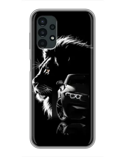 Чехол для Samsung Galaxy A13 (5G) с картинкой «BMW и лев» Чехол для Samsung Galaxy A13 (5G) с картинкой «BMW и лев»