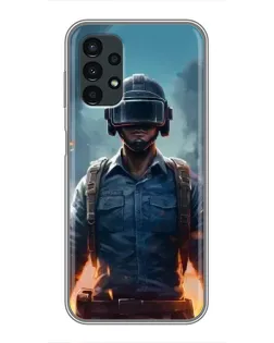 Чехол для Samsung Galaxy A13 (5G) с картинкой «PUBG — реалистичный герой»