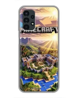 Чехол для Samsung Galaxy A13 (5G) с картинкой «Minecraft панорама»