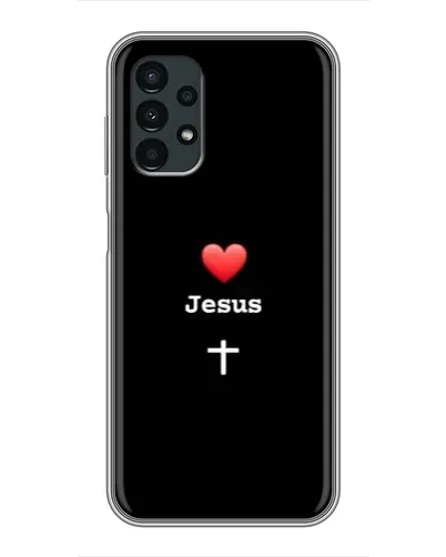 Чехол для Samsung Galaxy A13 (5G) с картинкой «Сердце - Jesus»