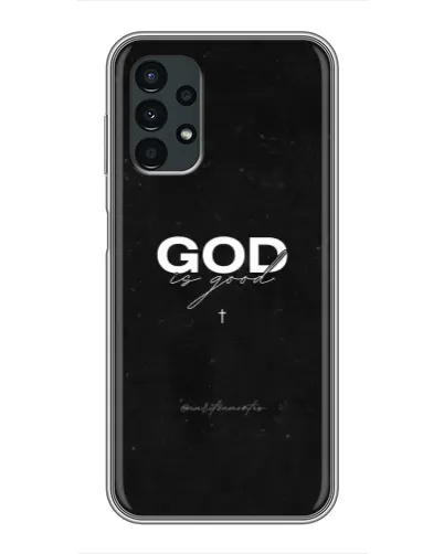 Чехол для Samsung Galaxy A13 (5G) с картинкой «GOD — Бог над всем»