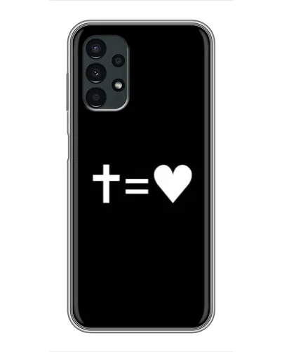 Чехол для Samsung Galaxy A13 (5G) с картинкой «Крест и Сердце»