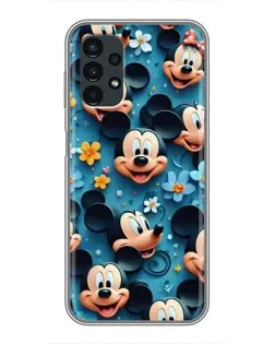 Чехол для Samsung Galaxy A13 (5G) с картинкой «Паттерн Микки и Минни»