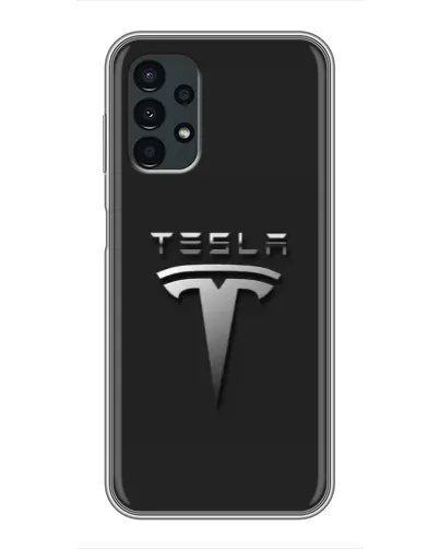 Чехол для Samsung Galaxy A13 (5G) с картинкой «Стальной логотип Tesla» Чехол для Samsung Galaxy A13 (5G) с картинкой «Стальной логотип Tesla»