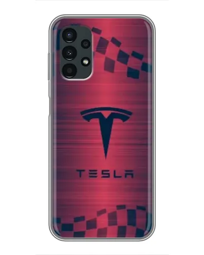 Чехол для Samsung Galaxy A13 (5G) с картинкой «Тесла красный карбон» Чехол для Samsung Galaxy A13 (5G) с картинкой «Тесла красный карбон»