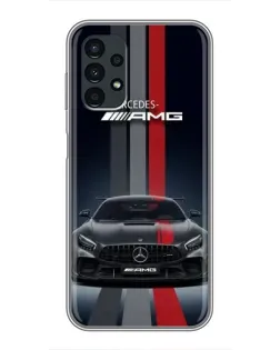 Чехол для Samsung Galaxy A13 (5G) с картинкой «Mercedes — белый карбон»