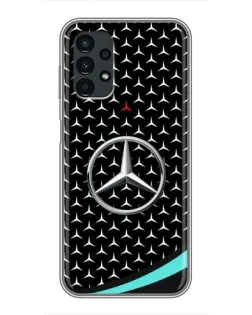 Чехол для Samsung Galaxy A13 (5G) с картинкой «Mercedes — бирюзовый акцент»