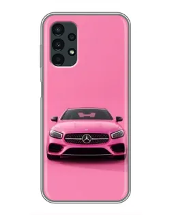Чехол для Samsung Galaxy A13 (5G) с картинкой «Розовый Mercedes AMG»