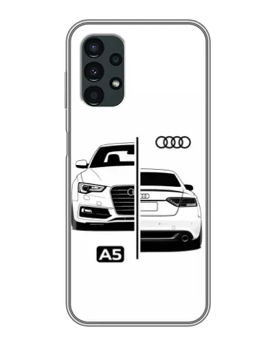 Чехол для Samsung Galaxy A13 (5G) с картинкой «Audi — контрастный дизайн» Чехол для Samsung Galaxy A13 (5G) с картинкой «Audi — контрастный дизайн»
