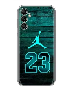 Чехол для Samsung Galaxy A14 5G с картинкой «Jordan Cyan 23»