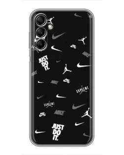 Чехол для Samsung Galaxy A14 5G с картинкой «Nike Black Pattern»