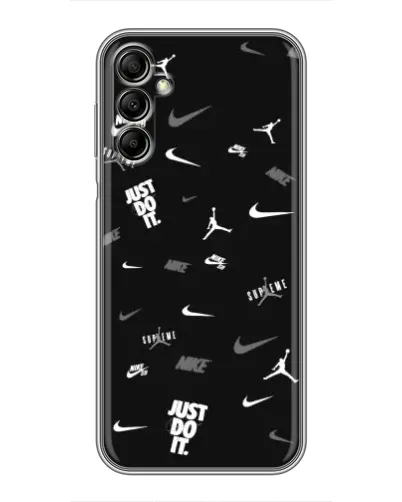 Чехол для Samsung Galaxy A14 5G с картинкой «Nike Black Pattern»