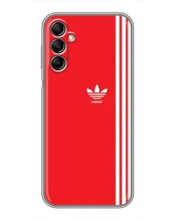 Чехол для Samsung Galaxy A14 5G с картинкой «Красный минимализм Adidas»
