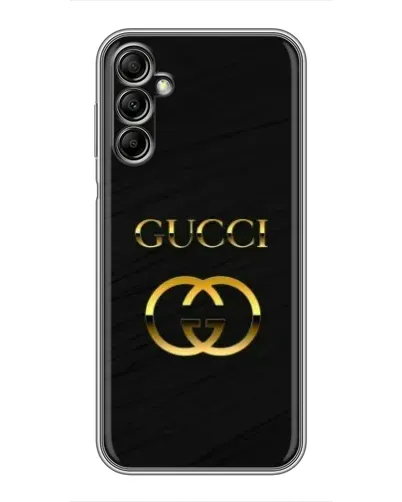 Чехол для Samsung Galaxy A14 5G с картинкой «Золотой логотип Gucci»