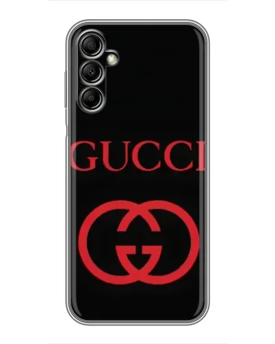 Чехол для Samsung Galaxy A14 5G с картинкой «Gucci — красный логотип»