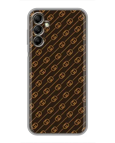 Чехол для Samsung Galaxy A14 5G с картинкой «Gucci — золотые диагонали»