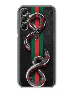 Чехол для Samsung Galaxy A14 5G с картинкой «Gucci — змея на полосе» Чехол для Samsung Galaxy A14 5G с картинкой «Gucci — змея на полосе»