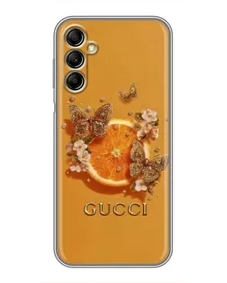 Чехол для Samsung Galaxy A14 5G с картинкой «Gucci — золотые бабочки» Чехол для Samsung Galaxy A14 5G с картинкой «Gucci — золотые бабочки»