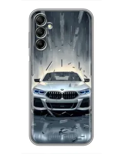 Чехол для Samsung Galaxy A14 5G с картинкой «BMW в свете фар» Чехол для Samsung Galaxy A14 5G с картинкой «BMW в свете фар»