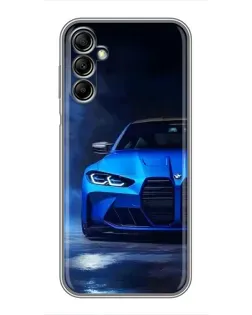 Чехол для Samsung Galaxy A14 5G с картинкой «Голубая BMW M4» Чехол для Samsung Galaxy A14 5G с картинкой «Голубая BMW M4»