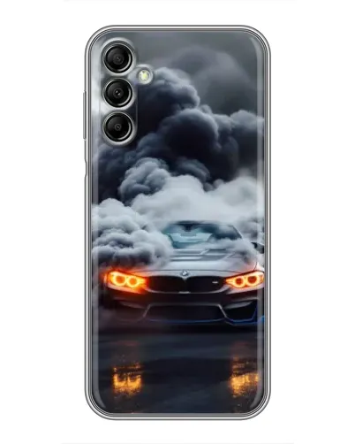 Чехол для Samsung Galaxy A14 5G с картинкой «BMW в дыму»