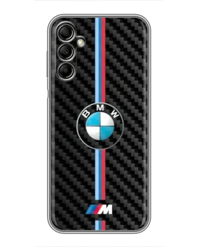 Чехол для Samsung Galaxy A14 5G с картинкой «Эмблема BMW и карбон»
