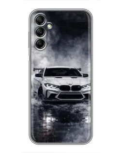 Чехол для Samsung Galaxy A14 5G с картинкой «BMW сквозь туман» Чехол для Samsung Galaxy A14 5G с картинкой «BMW сквозь туман»