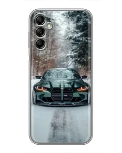 Чехол для Samsung Galaxy A14 5G с картинкой «BMW в зимнем лесу» Чехол для Samsung Galaxy A14 5G с картинкой «BMW в зимнем лесу»
