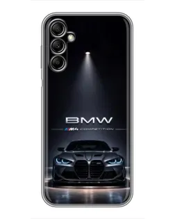 Чехол для Samsung Galaxy A14 5G с картинкой «BMW сквозь ночной город» Чехол для Samsung Galaxy A14 5G с картинкой «BMW сквозь ночной город»