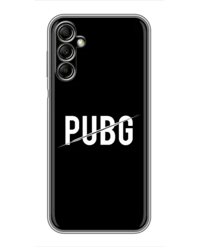 Чехол для Samsung Galaxy A14 5G с картинкой «PUBG — белый логотип» Чехол для Samsung Galaxy A14 5G с картинкой «PUBG — белый логотип»