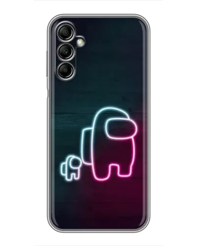 Чехол для Samsung Galaxy A14 5G с картинкой «Among Us неон-арт» Чехол для Samsung Galaxy A14 5G с картинкой «Among Us неон-арт»