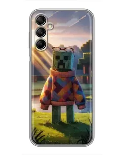 Чехол для Samsung Galaxy A14 5G с картинкой «Крипер в свитере» Чехол для Samsung Galaxy A14 5G с картинкой «Крипер в свитере»