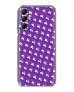 Чехол для Samsung Galaxy A14 5G с картинкой «Единороги на фиолетовом»