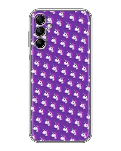 Чехол для Samsung Galaxy A14 5G с картинкой «Единороги на фиолетовом»