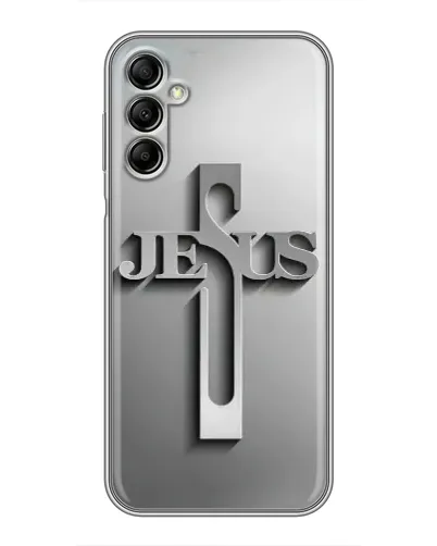 Чехол для Samsung Galaxy A14 5G с картинкой «Металлический крест Jesus» Чехол для Samsung Galaxy A14 5G с картинкой «Металлический крест Jesus»