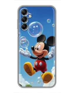 Чехол для Samsung Galaxy A14 5G с картинкой «Mickey и мыльные пузыри»