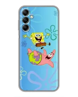Чехол для Samsung Galaxy A14 5G с картинкой «Спанч Боб и Патрик»
