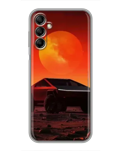 Чехол для Samsung Galaxy A14 5G с картинкой «Cybertruck на Марсе»